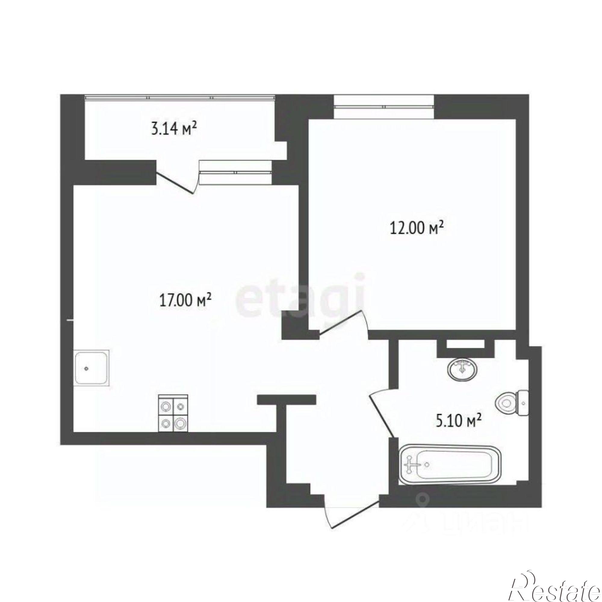 Купить квартиру за 6 500 000 рублей на улица Константина Посьета, 6