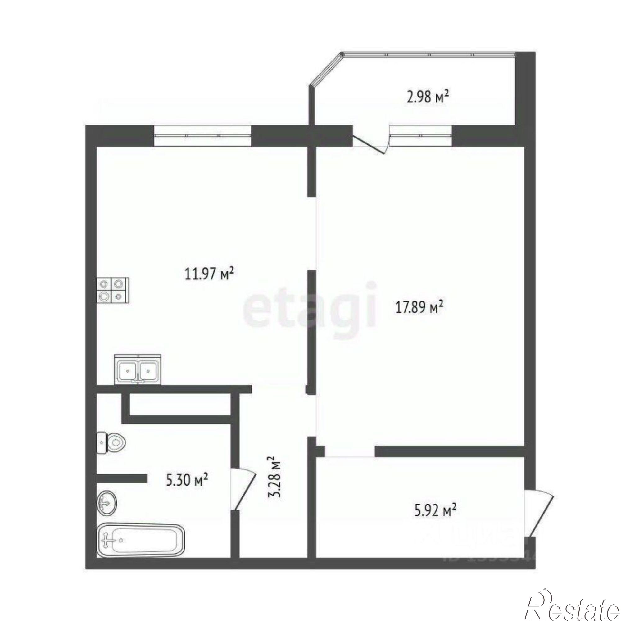 Купить квартиру за 5 900 000 рублей на улица Федюнинского, 56