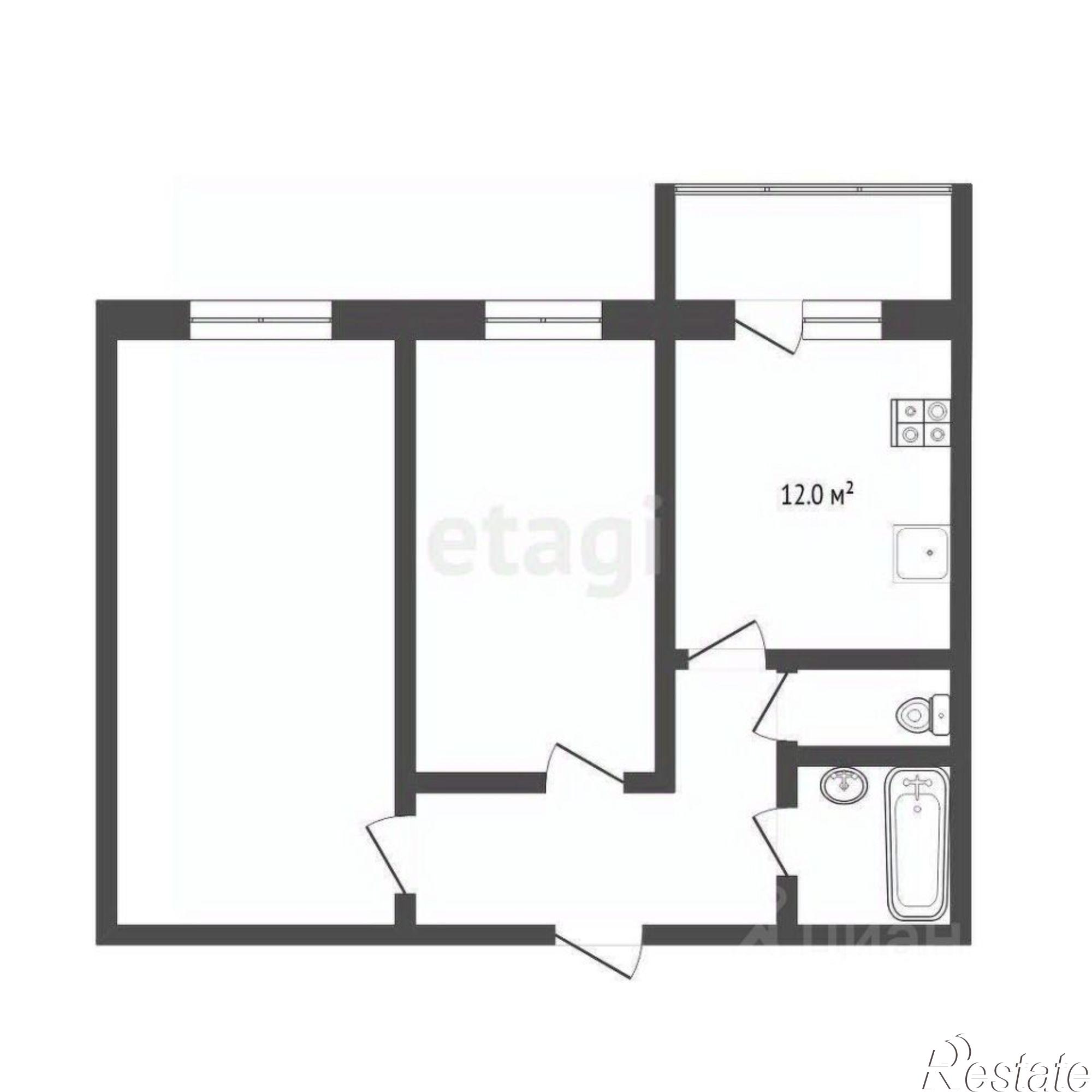 Купить квартиру за 4 900 000 рублей на улица Голышева, 4