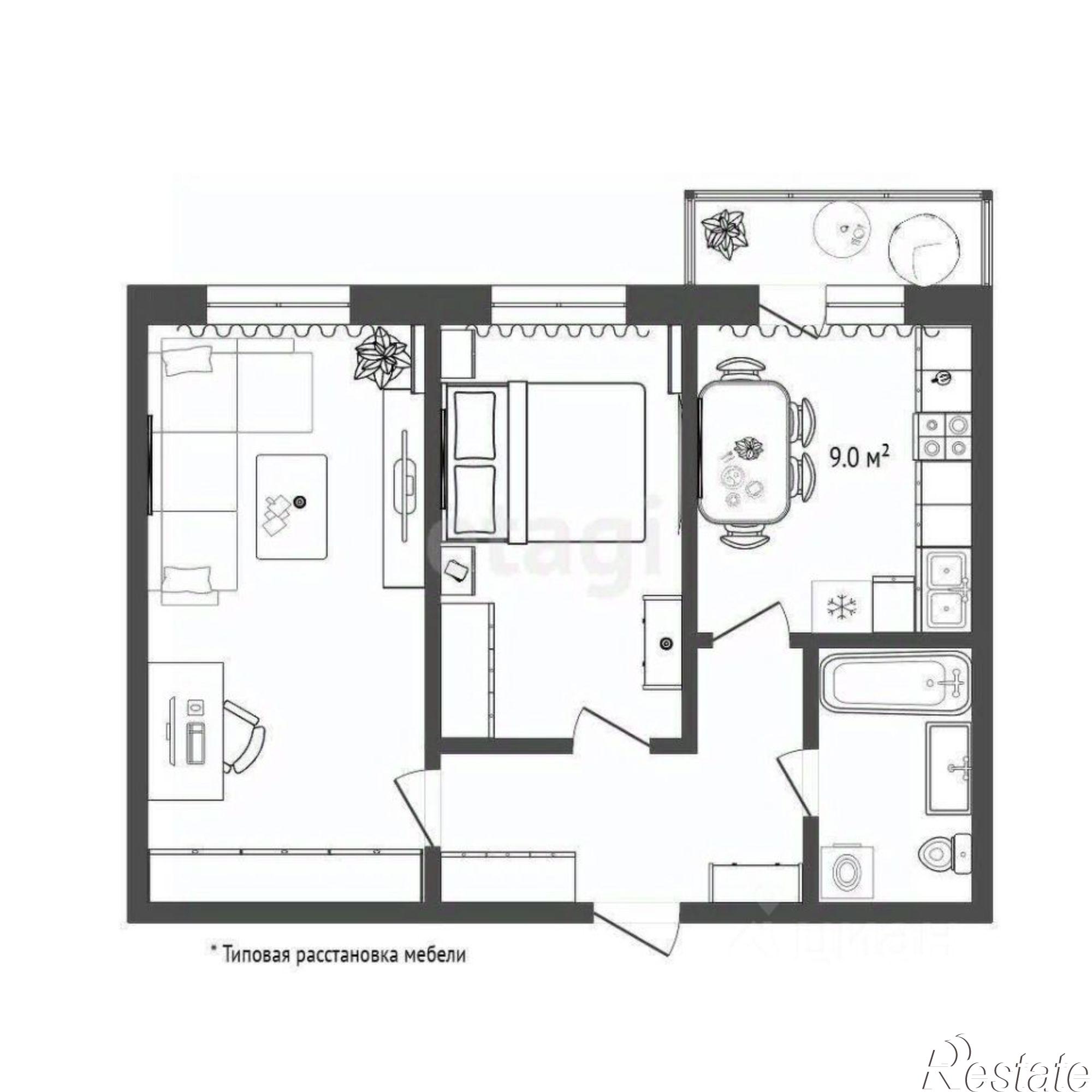 Купить квартиру за 4 900 000 рублей на улица Голышева, 4