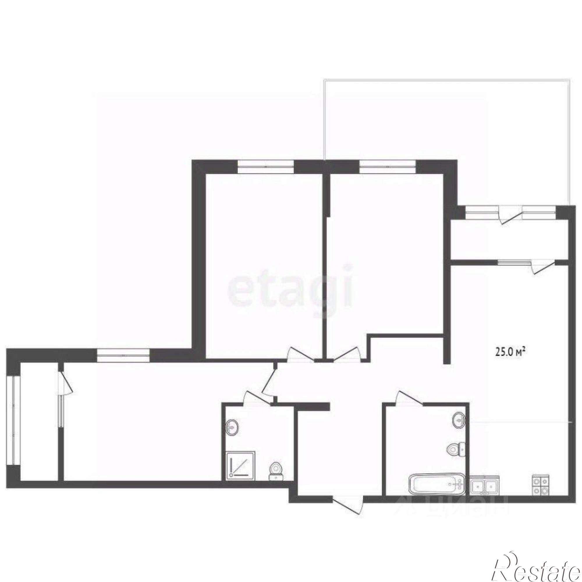 Купить квартиру за 12 000 000 рублей на улица Павла Никольского, 4