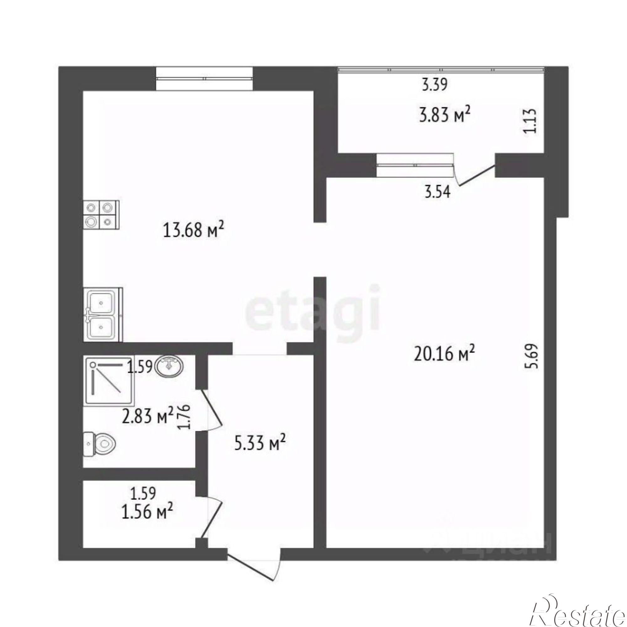 Купить квартиру за 7 500 000 рублей на улица Валерии Гнаровской, 12 к7