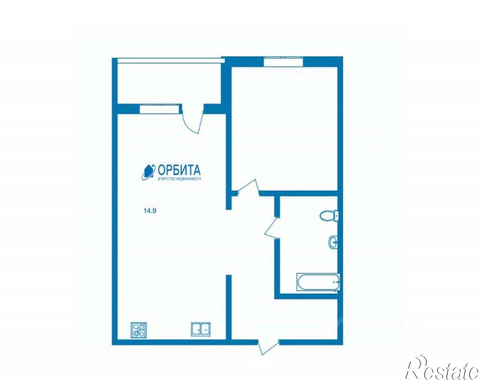 Купить квартиру за 4 400 000 рублей на улица Анатолия Клиндюка, 2 к1