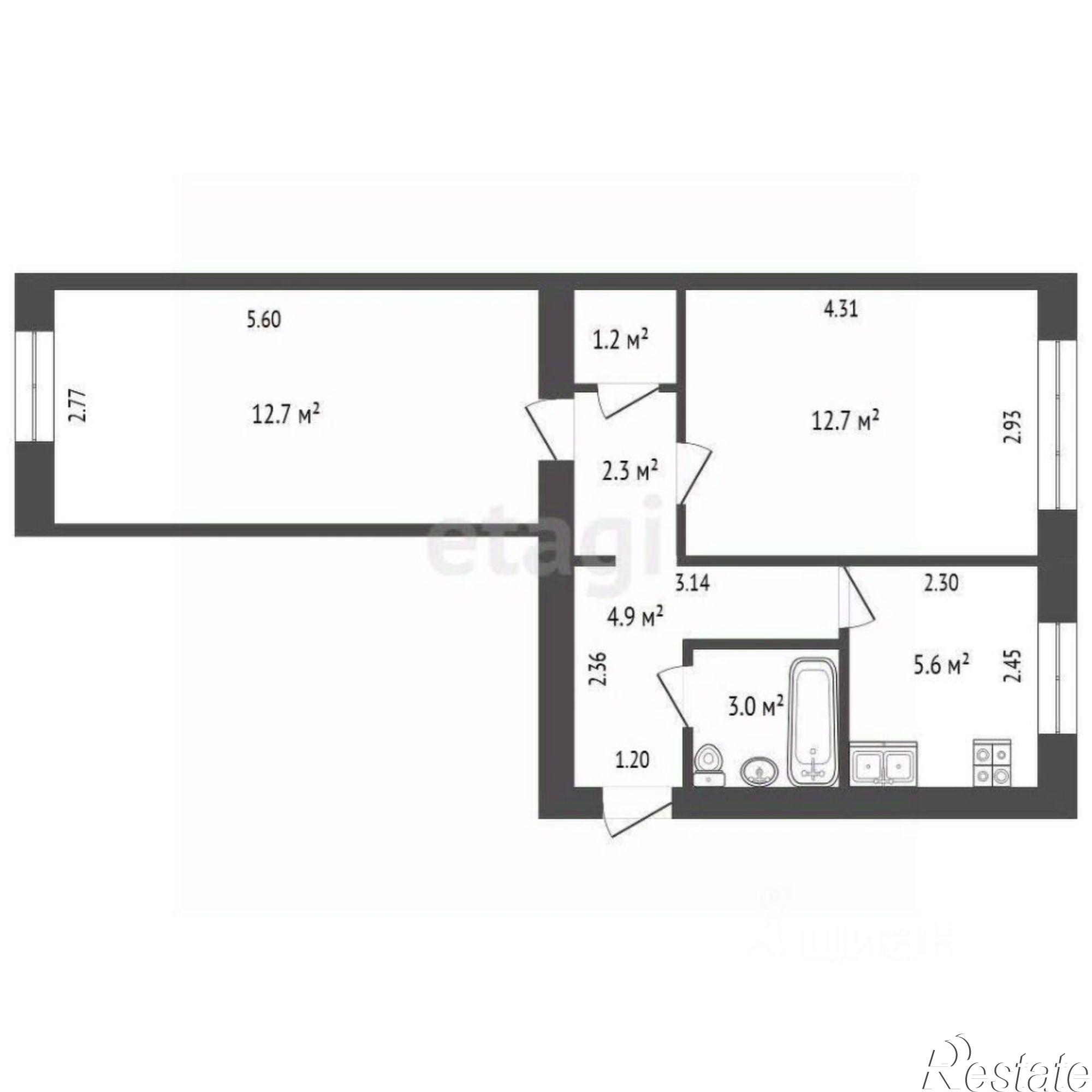 Купить квартиру за 4 400 000 рублей на улица Революции, 1А