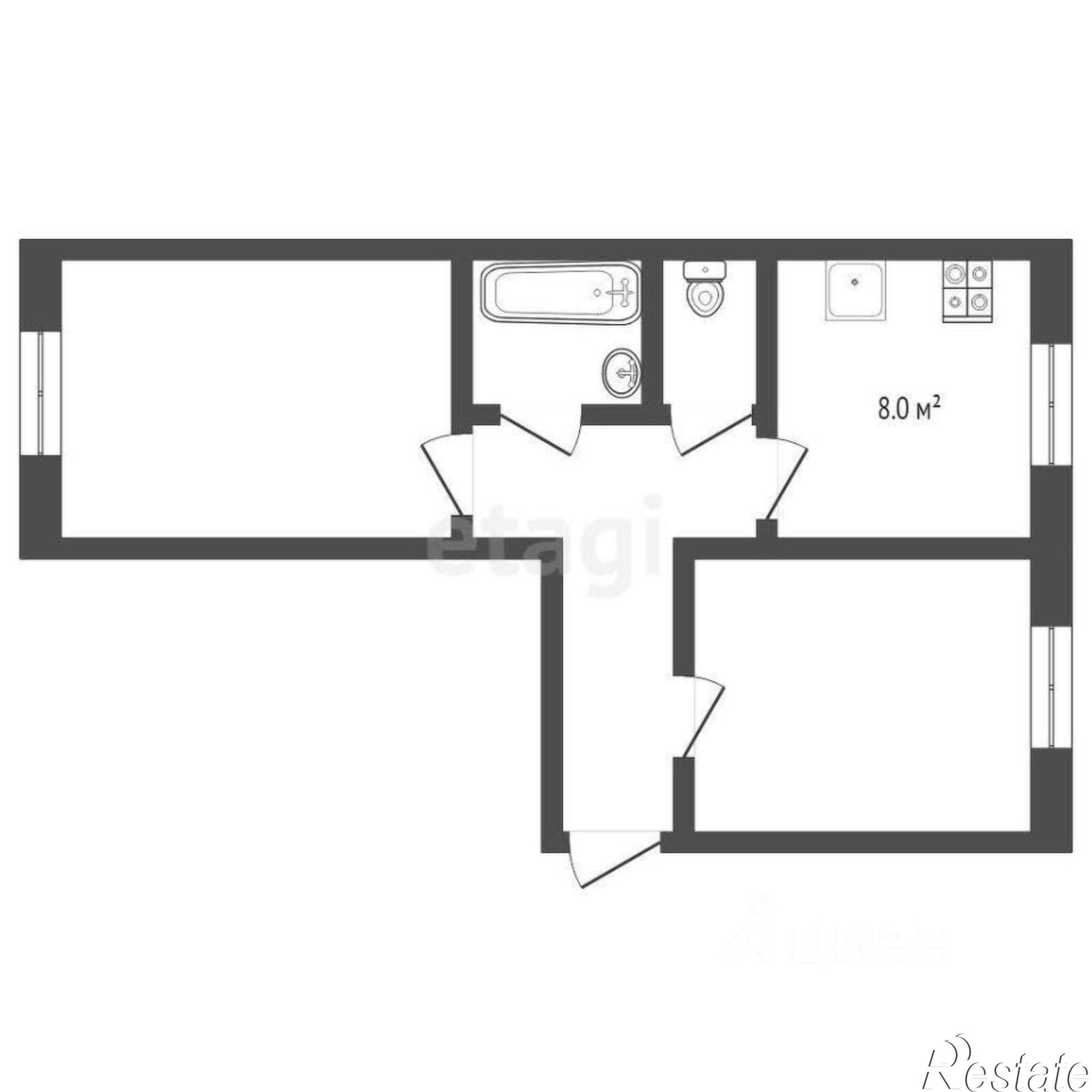 Купить квартиру за 4 500 000 рублей на Московский тракт, 179