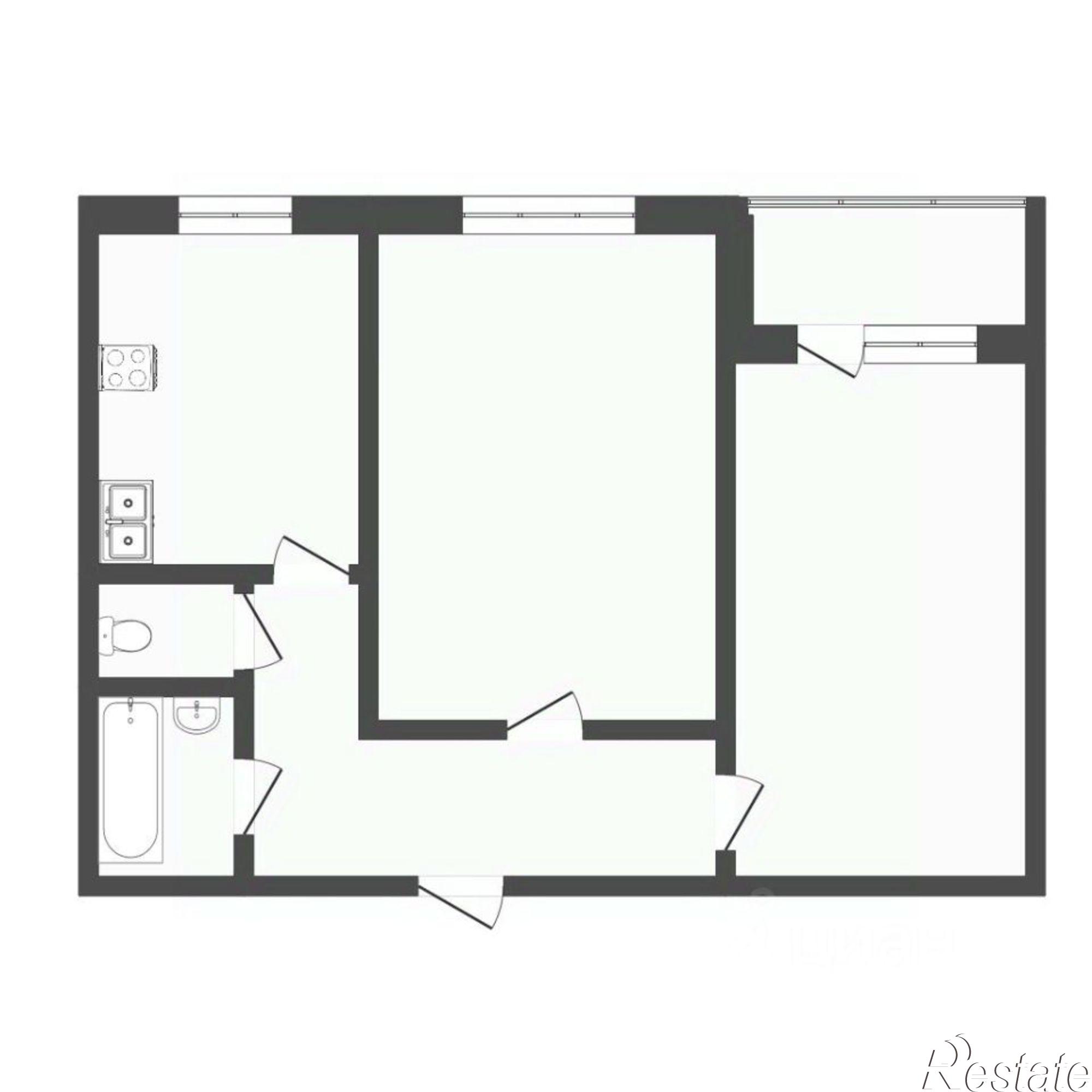 Купить квартиру за 4 600 000 рублей на улица Домостроителей, 4А