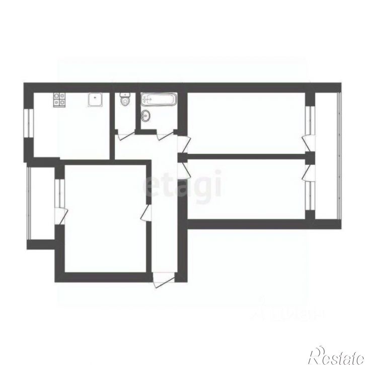 3-комн квартира улица Карла Маркса, 110А,  д. 110А