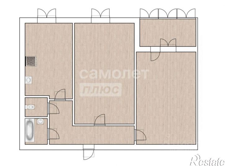1-комн квартира улица Василия Гольцова, 28,  д. 28