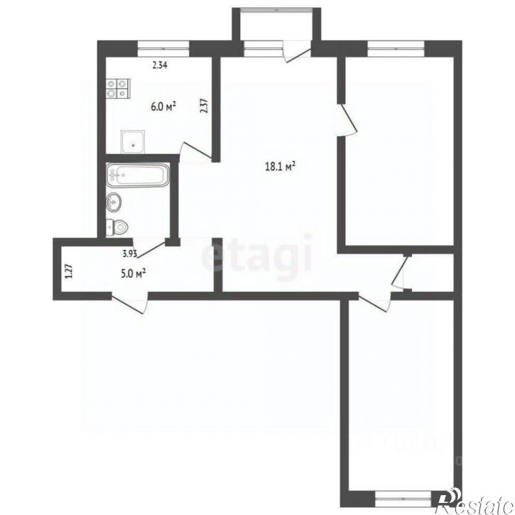 3-комн квартира улица Революции, 1А,  д. 1А