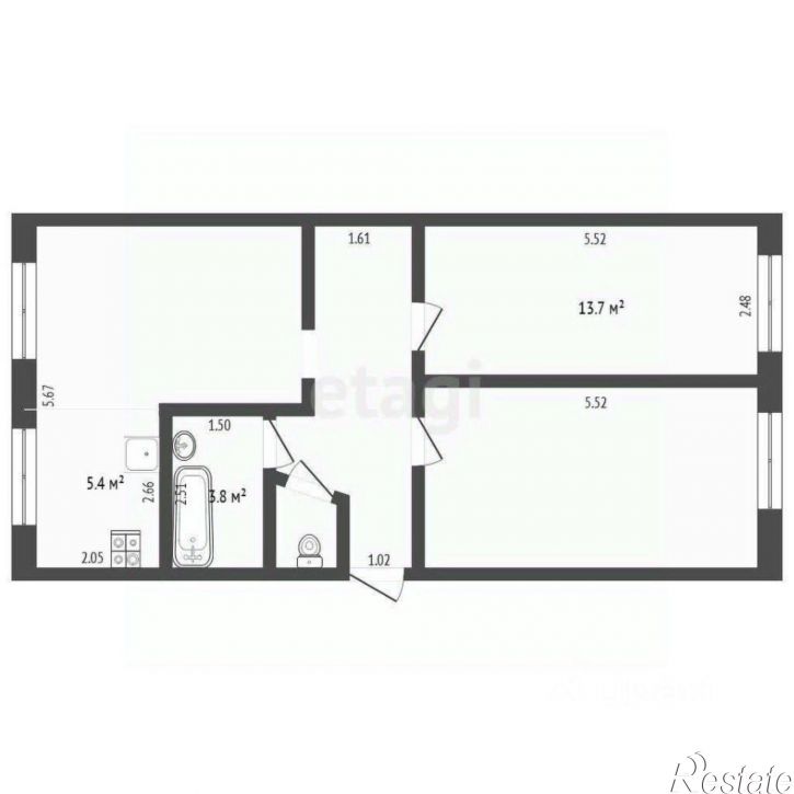 3-комн квартира городской округ Тюмень