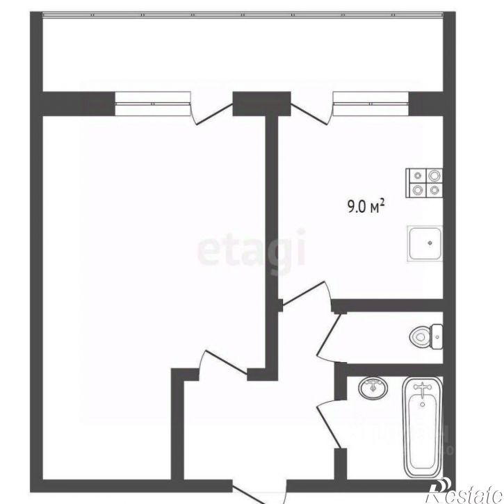 1-комн квартира Червишевский тракт, 35,  д. 35