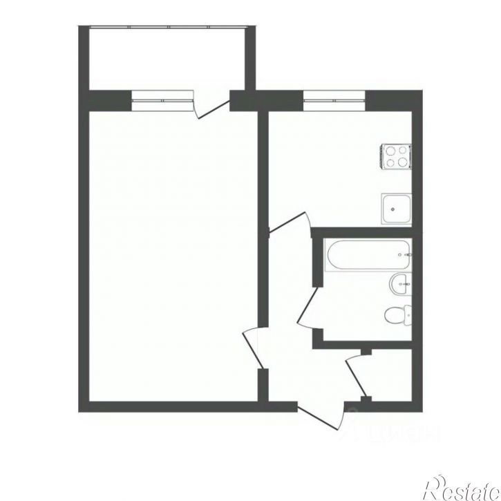 1-комн квартира Уральская улица, 10,  д. 10