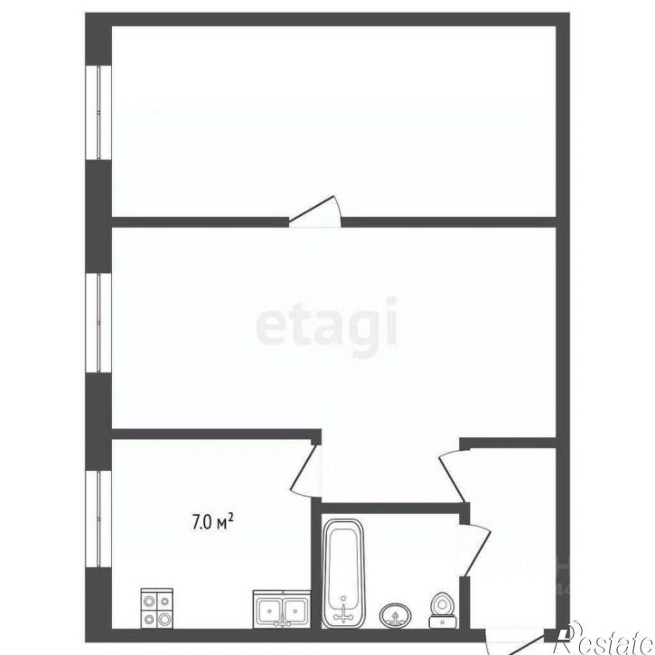 2-комн квартира Рижская улица, 73,  д. 73