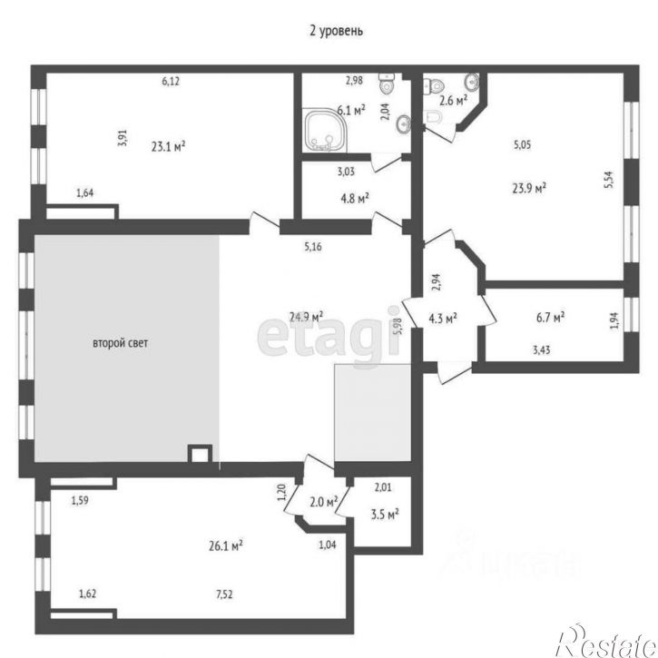 6-комн квартира городской округ Тюмень