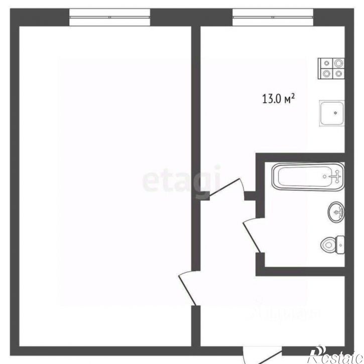 1-комн квартира Метелёвская улица, 5,  д. 5