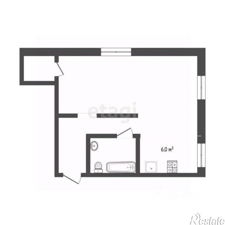 1-комн квартира Рижская улица, 55,  д. 55