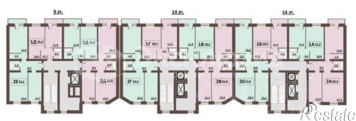 1-комн квартира улица Клары Цеткин, 61,  д. 61