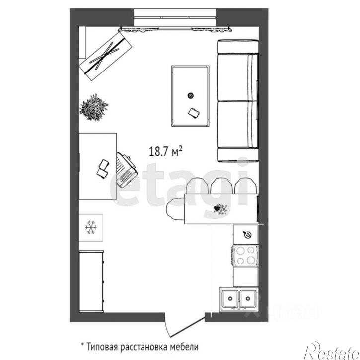 Комната улица Декабристов, 152,  д. 152