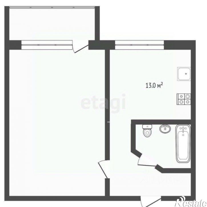 1-комн квартира Метелёвская улица, 5,  д. 5