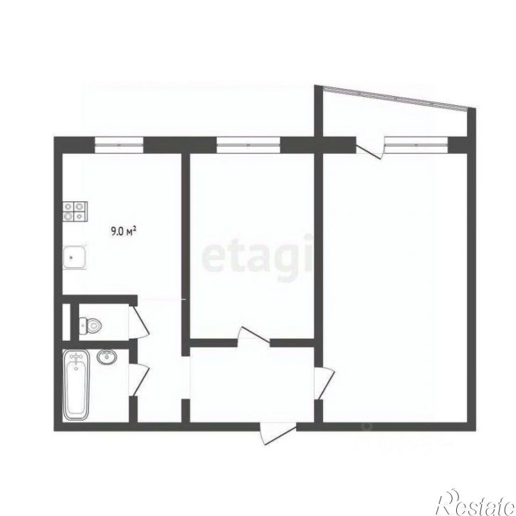 2-комн квартира Одесская улица, 38,  д. 38