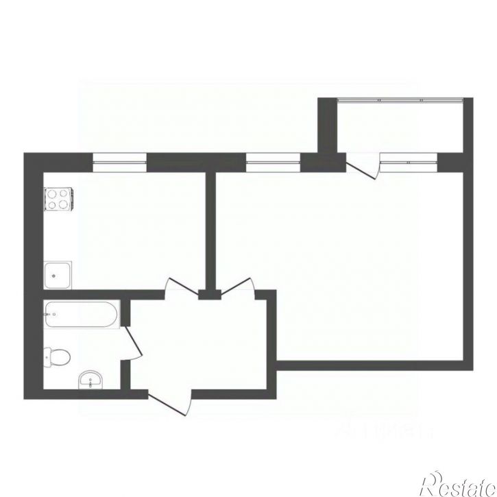 1-комн квартира улица Василия Гольцова, 28,  д. 28