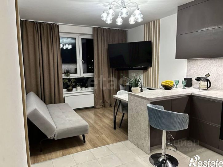 1-комн квартира Полевая улица, 117 к2,  д. 117 к2