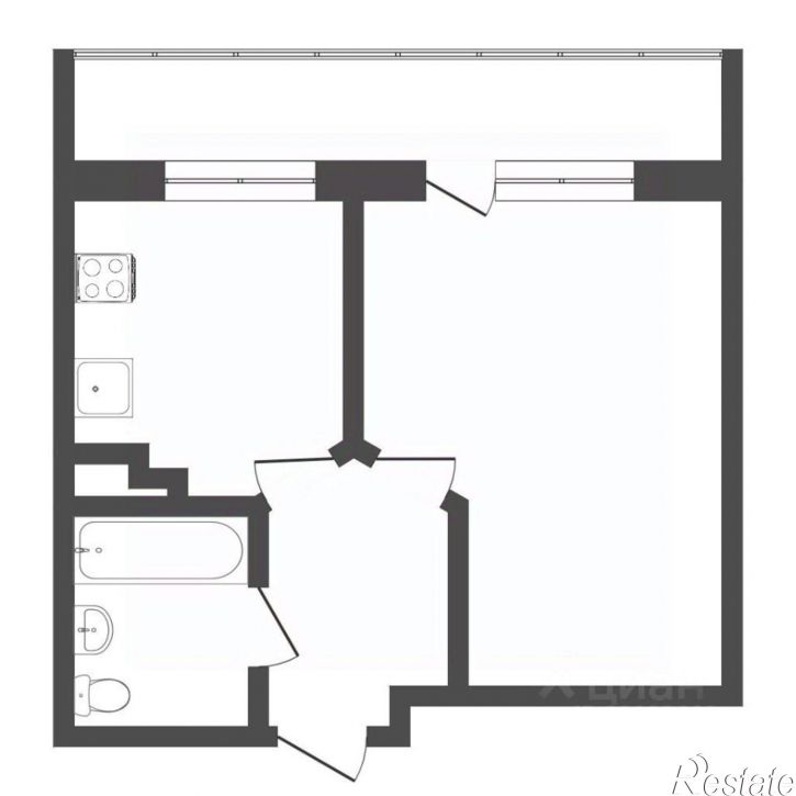 1-комн квартира улица Будённого, 11,  д. 11