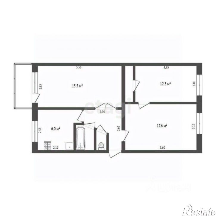 3-комн квартира Червишевский тракт, 88,  д. 88