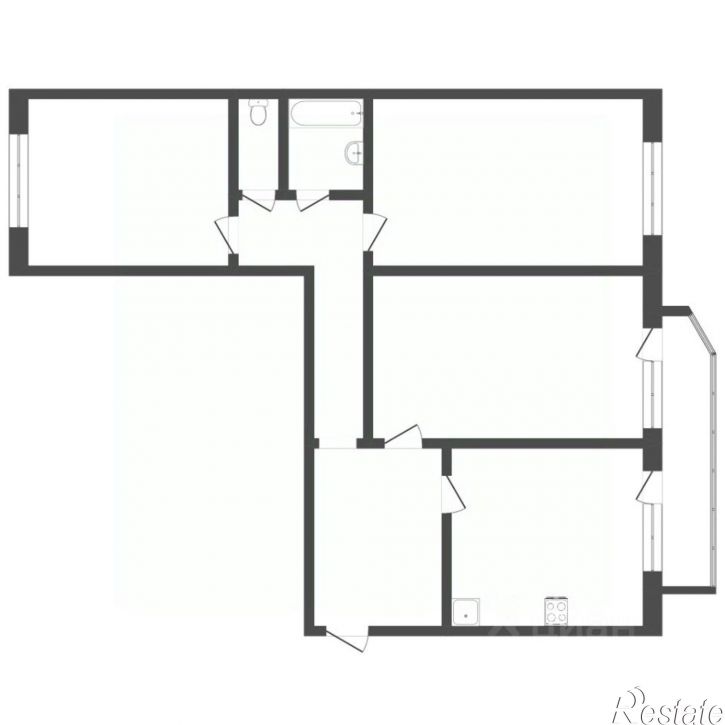 3-комн квартира проезд Монтажников, 19,  д. 19