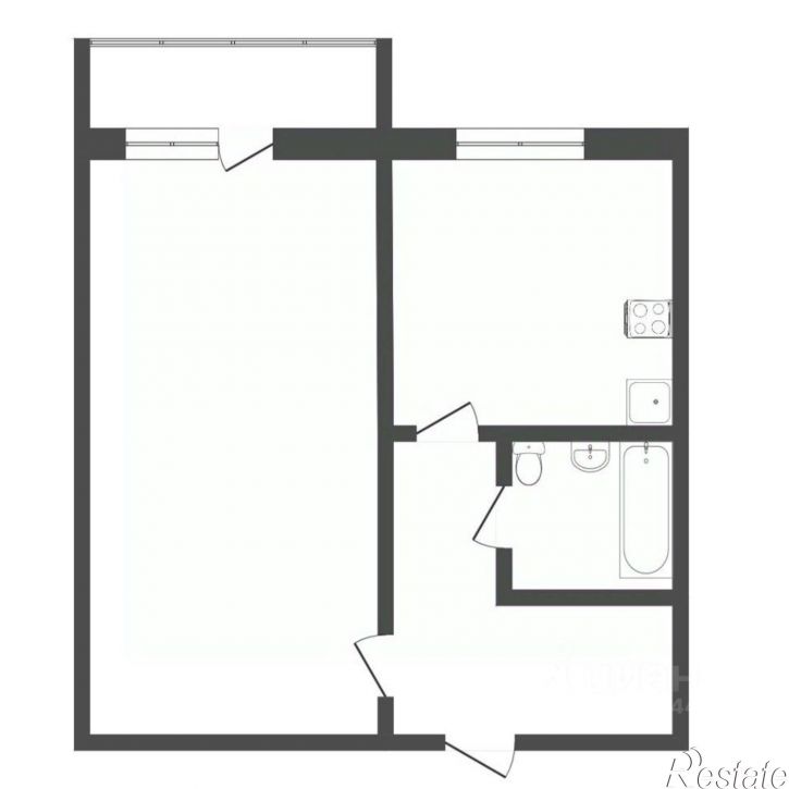 1-комн квартира городской округ Тюмень