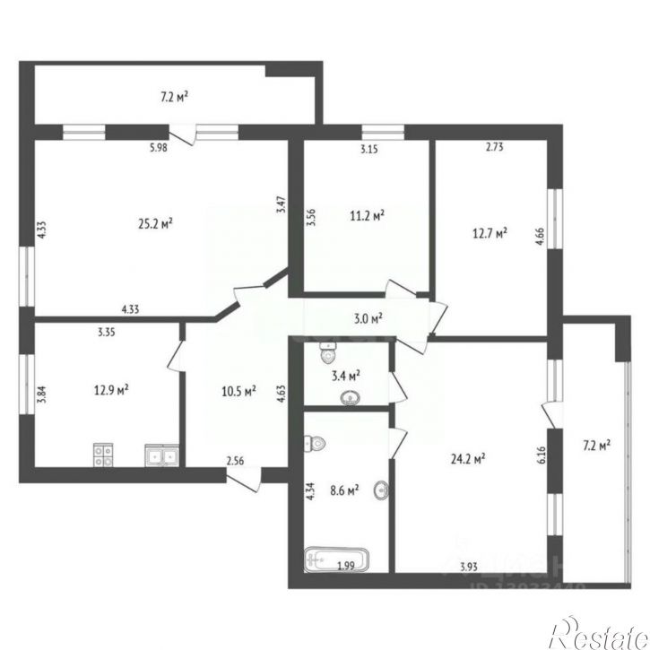 4-комн квартира Червишевский тракт, 33,  д. 33