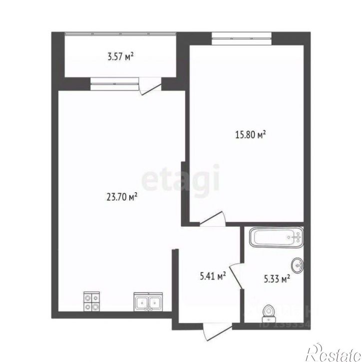 1-комн квартира улица Бориса Прудаева, 4/5,  д. 4/5