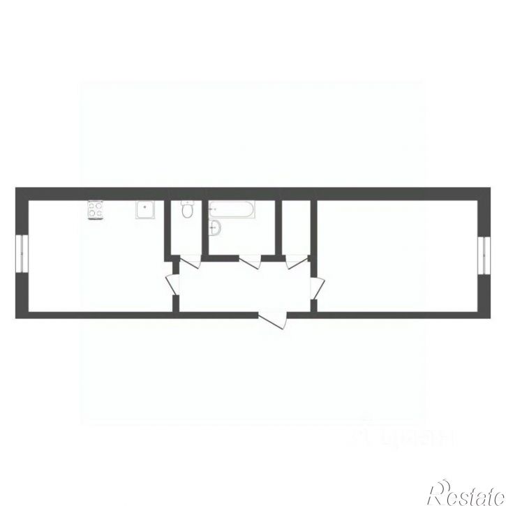 1-комн квартира городской округ Тюмень