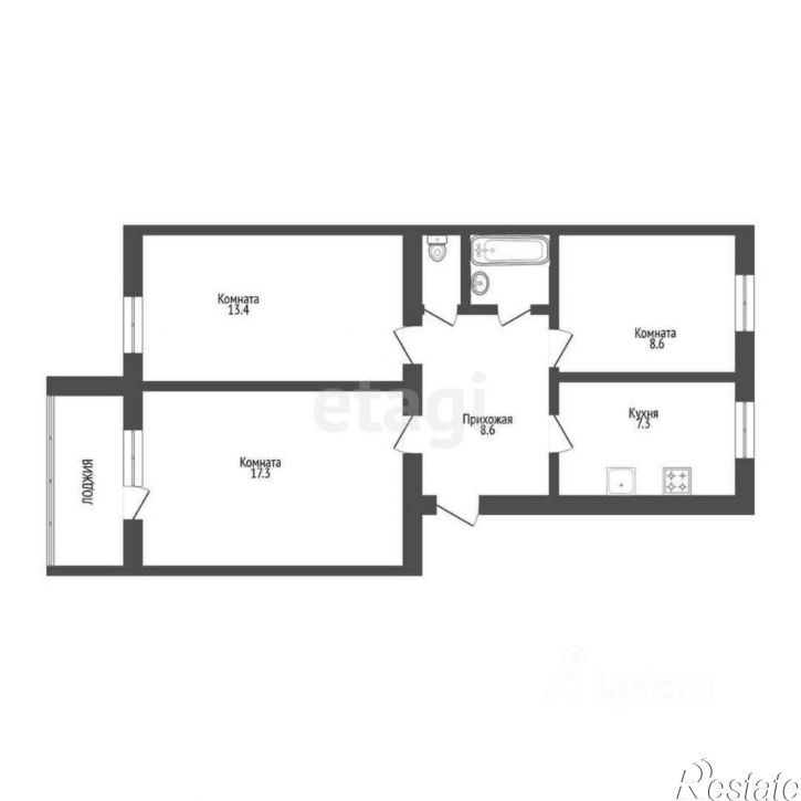 3-комн квартира Ставропольская улица, 5,  д. 5