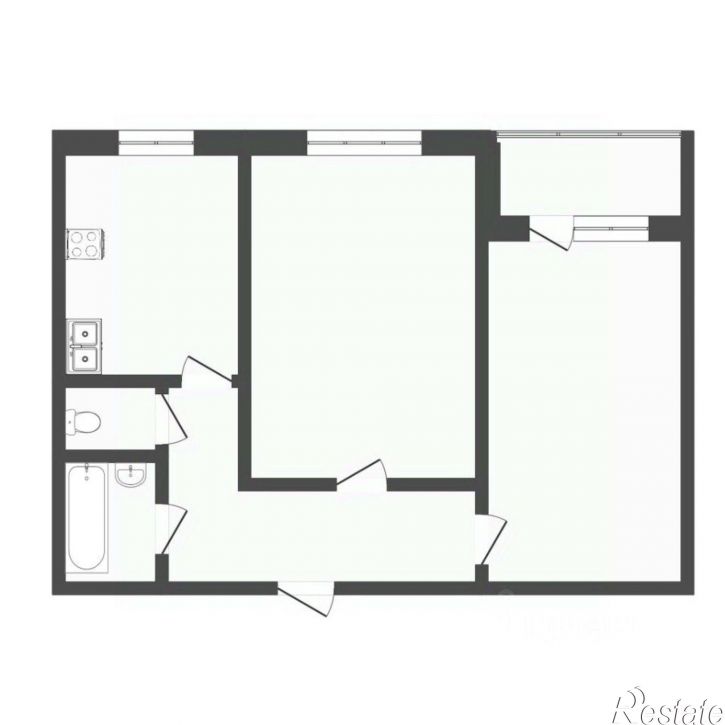 2-комн квартира улица Домостроителей, 4А,  д. 4А