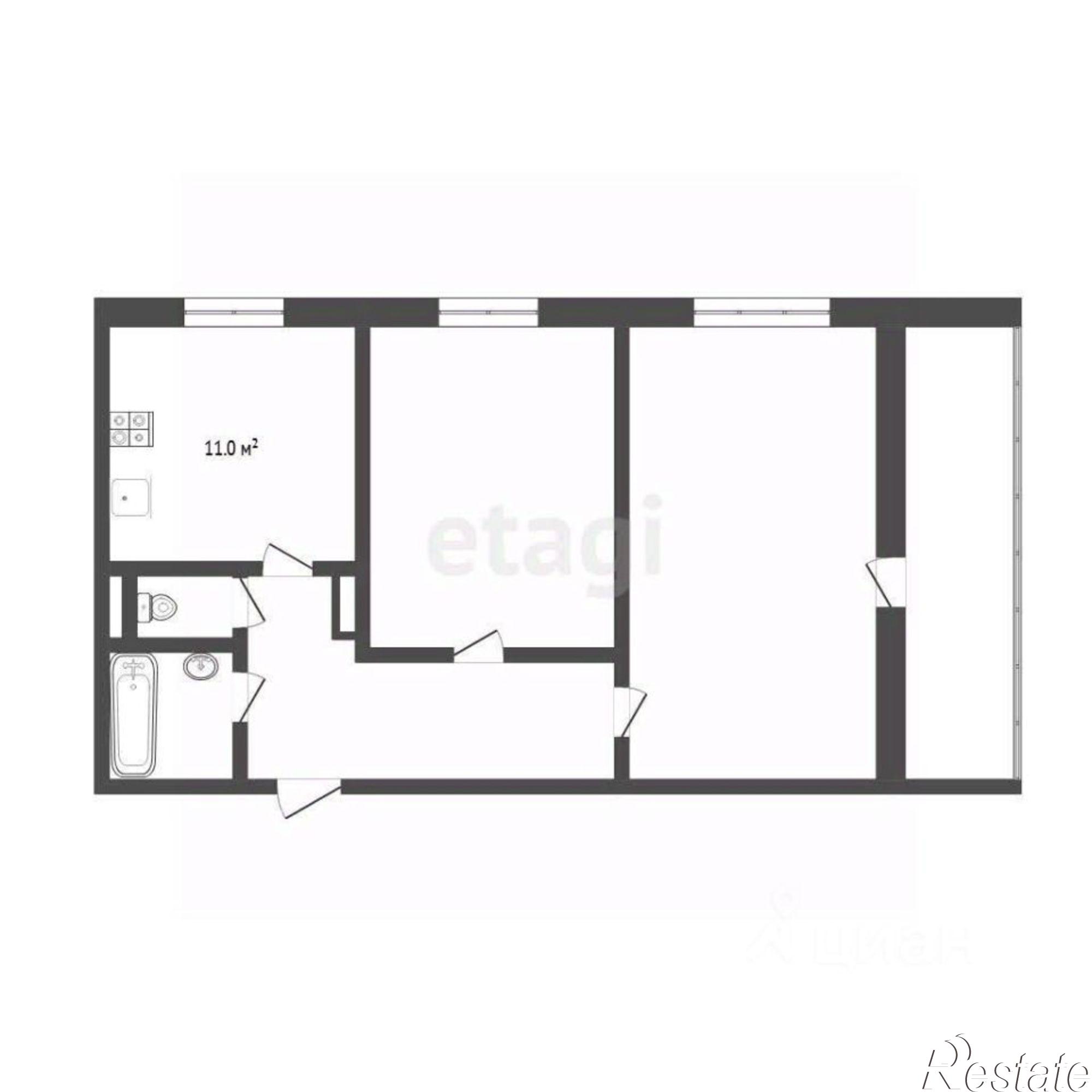 Купить квартиру за 5 500 000 рублей на улица Елизарова, 49