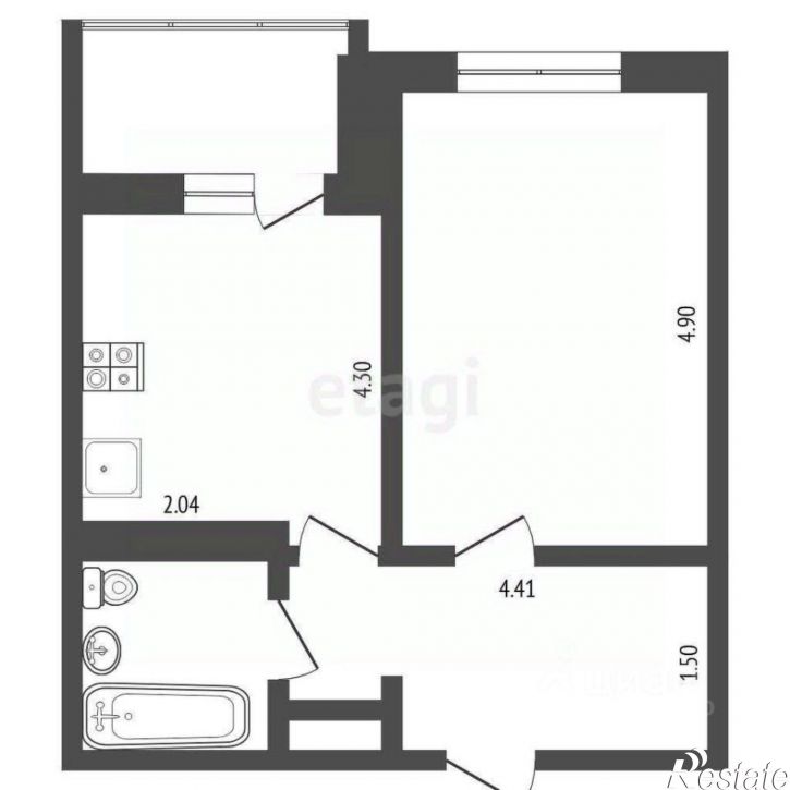 1-комн квартира улица Александра Протозанова, 16,  д. 16