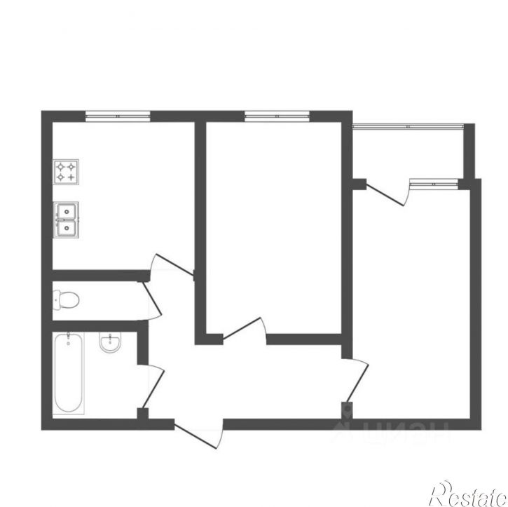 2-комн квартира Военная улица, 13,  д. 13