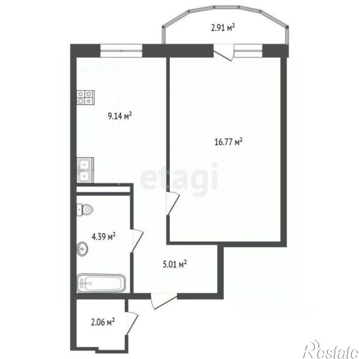 1-комн квартира Беловежская улица, 19 к2,  д. 19 к2