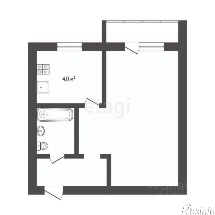 1-комн квартира улица 50 лет Октября, 47,  д. 47