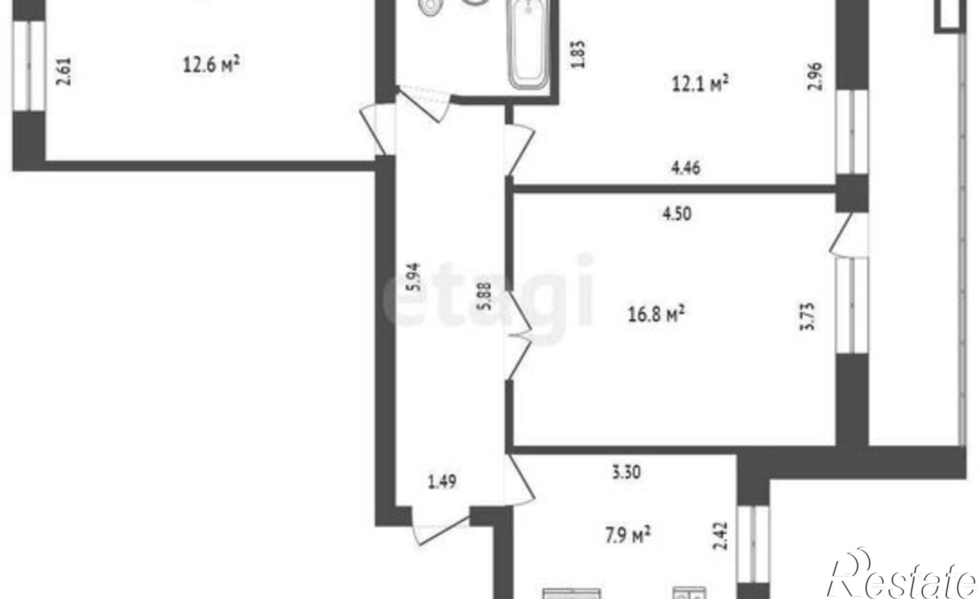 Купить квартиру за 6 800 000 рублей на ул Широтная, 148 3