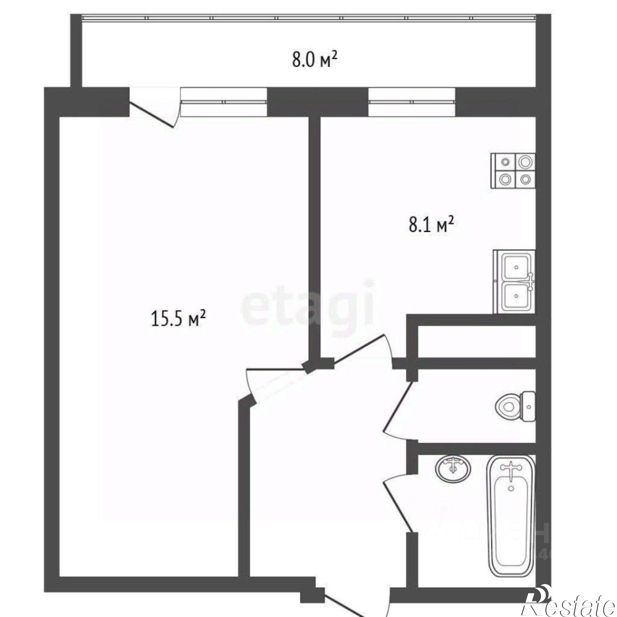 Купить квартиру за 4 010 000 рублей на Молодёжная улица, 70