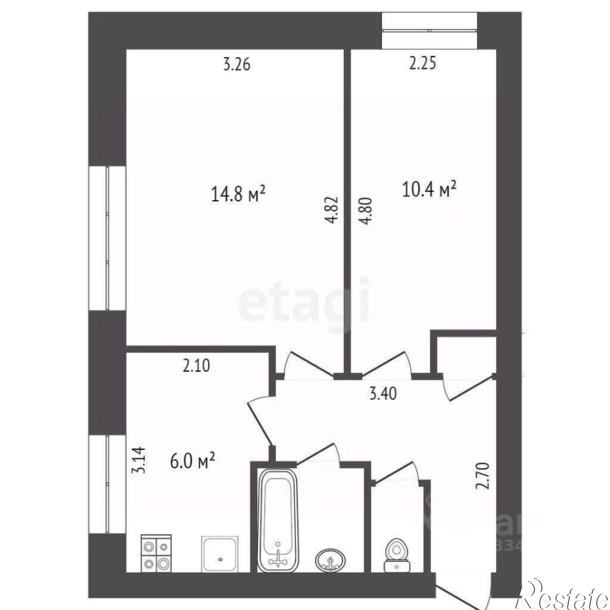 Купить квартиру за 2 999 000 рублей на улица Мелиораторов, 13
