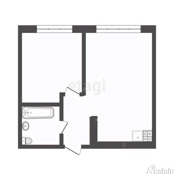 1-комн квартира улица Фармана Салманова, 5,  д. 5