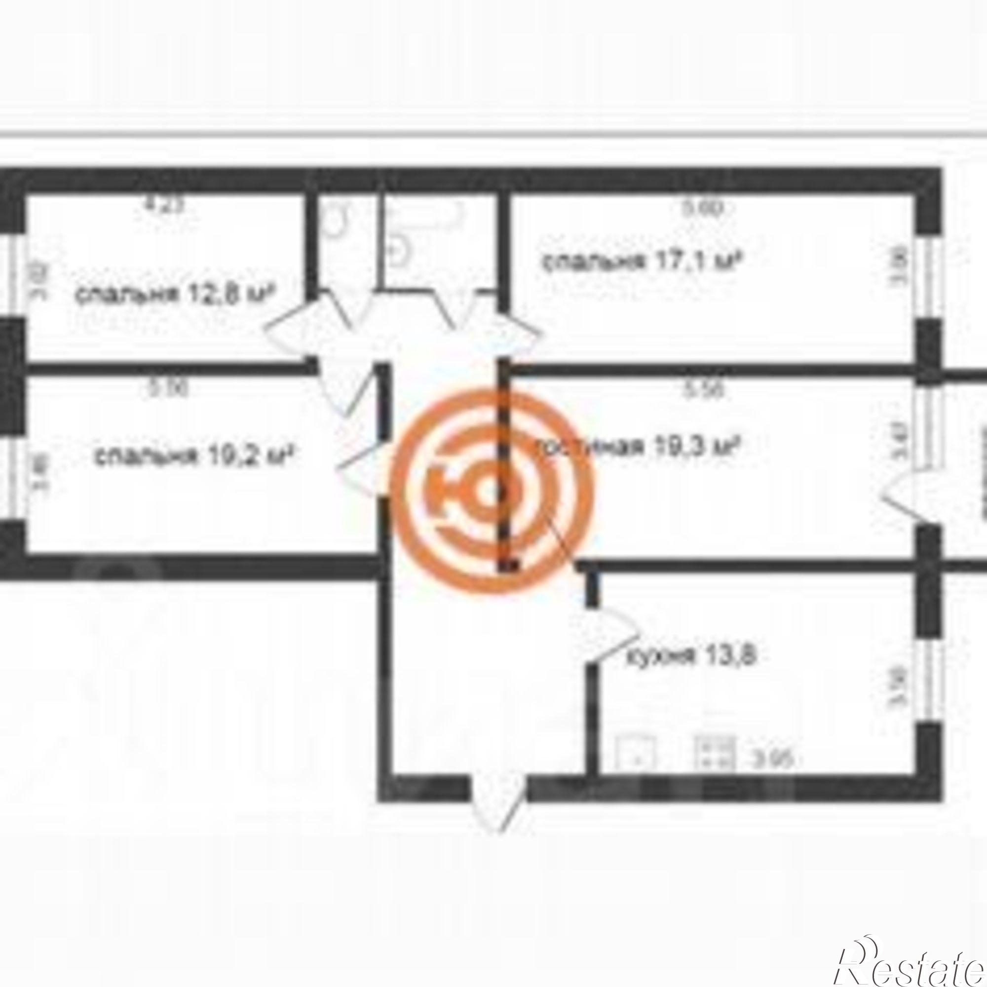 Купить квартиру за 7 190 000 рублей на ул Московский тракт, 165