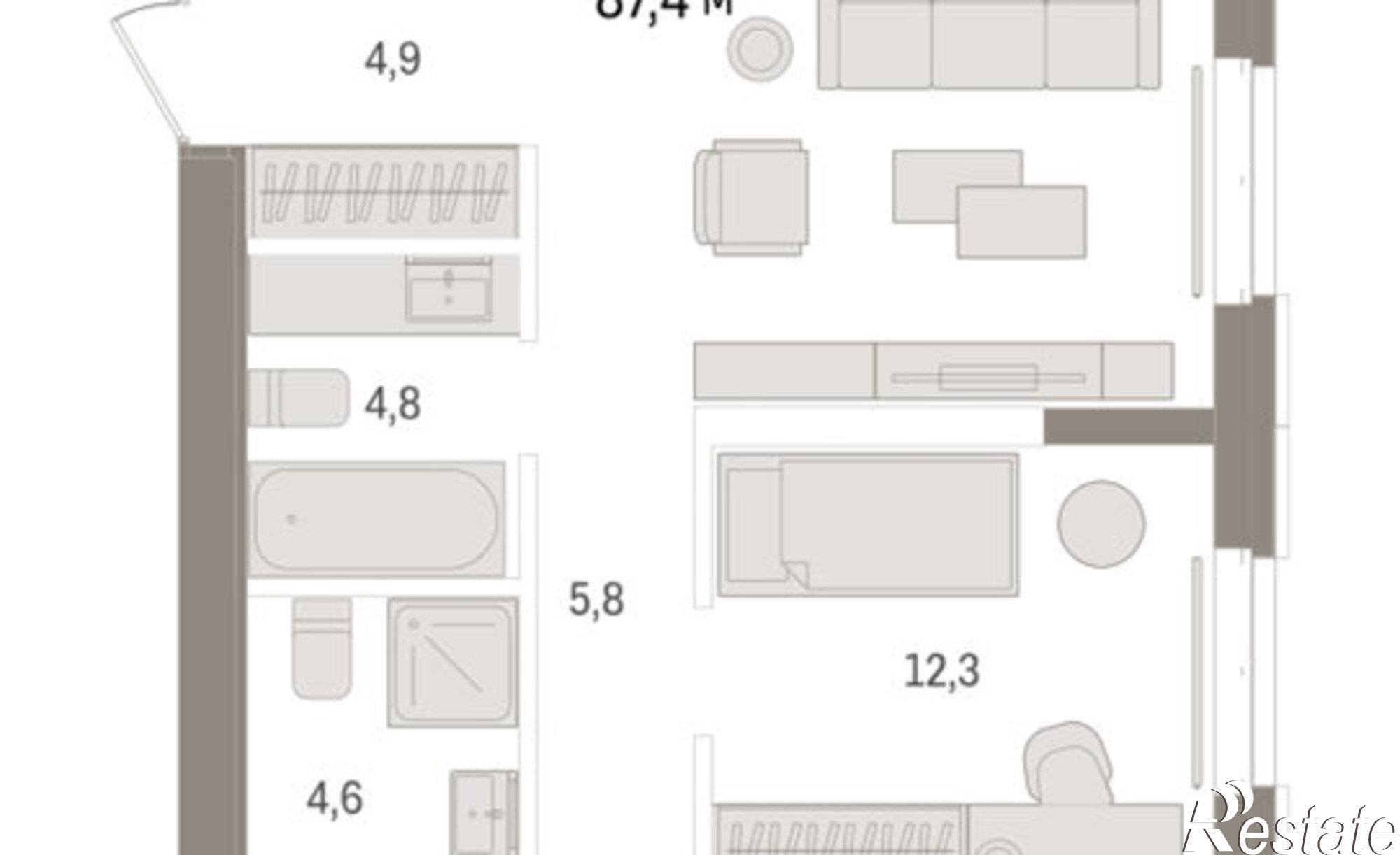 Купить квартиру за 13 820 000 рублей на ул Холодильная, 65/2