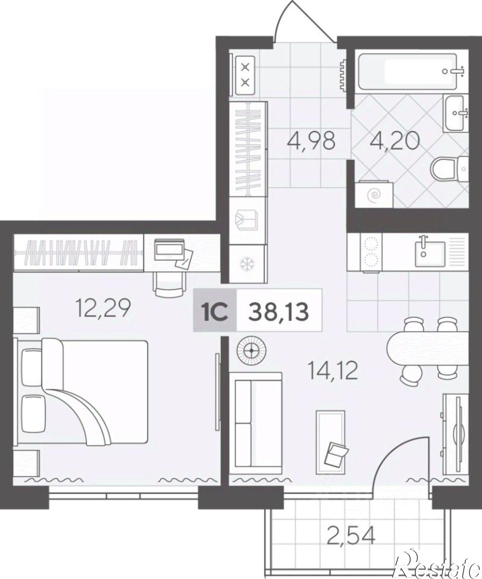 Купить квартиру за 5 410 000 рублей на улица Сергея Свиридова, 11