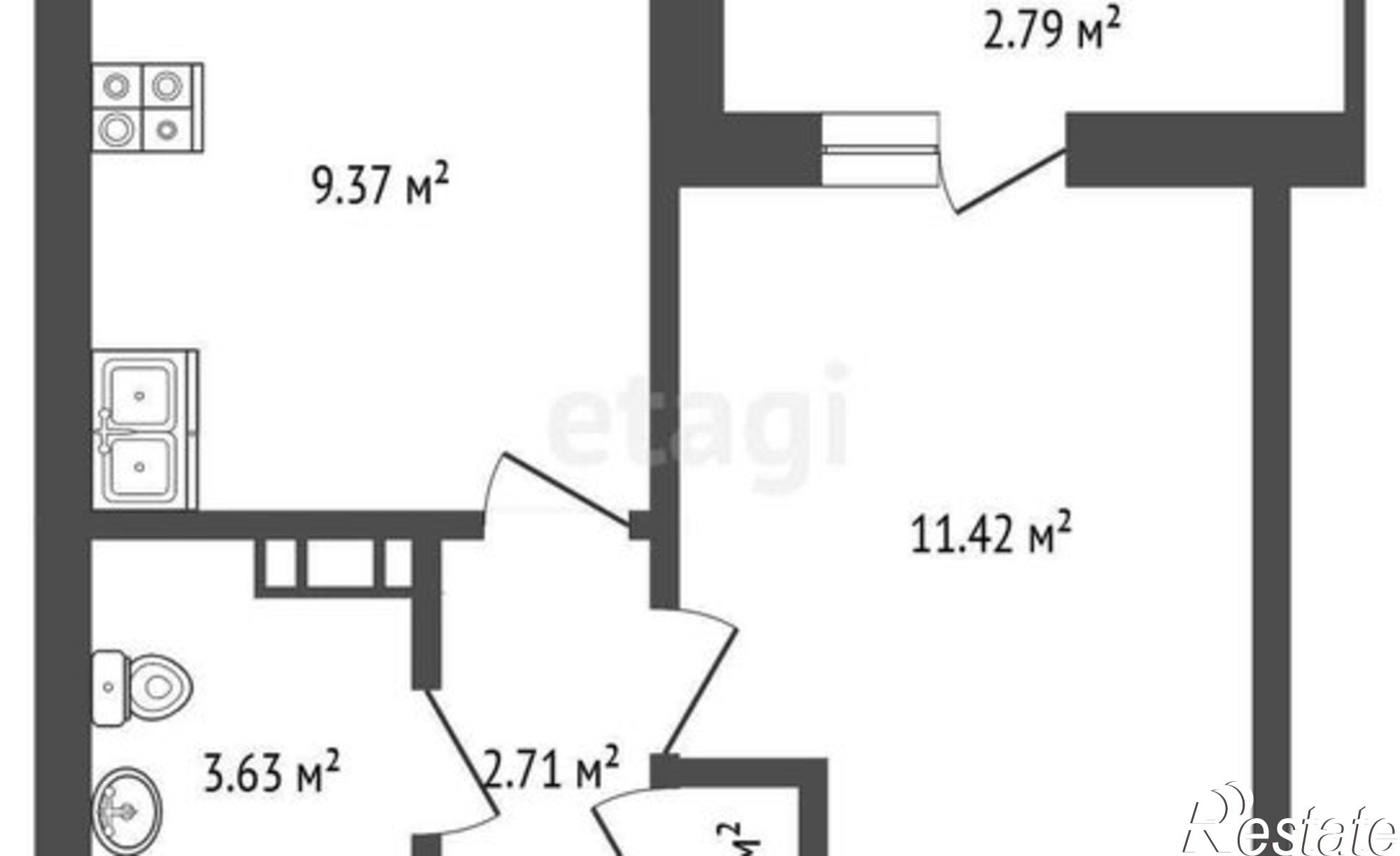 Купить квартиру за 4 600 000 рублей на улица Новосёлов, 107 к2