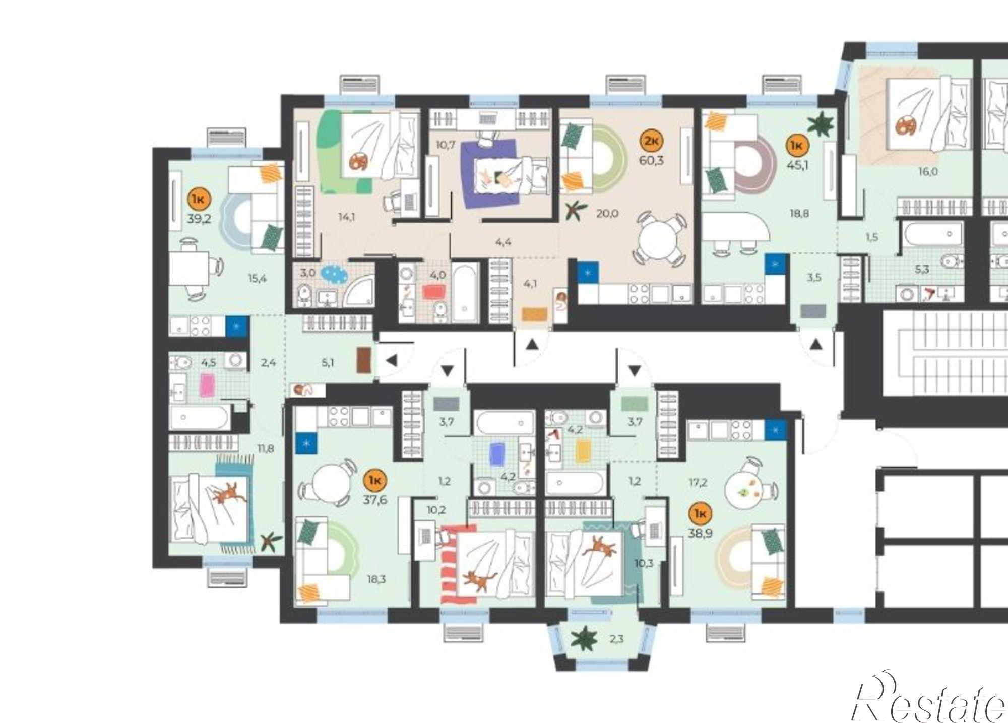 Купить квартиру за 6 000 000 рублей на улица Эльвиры Федоровой, 1к1