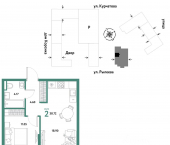 2-комн, 38 кв м, этаж 15/24 Краснооктябрьская улица, 10 к2